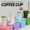 550ml Creative Coffee Cup With Doll Temperature Display Thermal Mug With Straw Stainless Steel Thermos Bottle Coffee Mug Tumbler