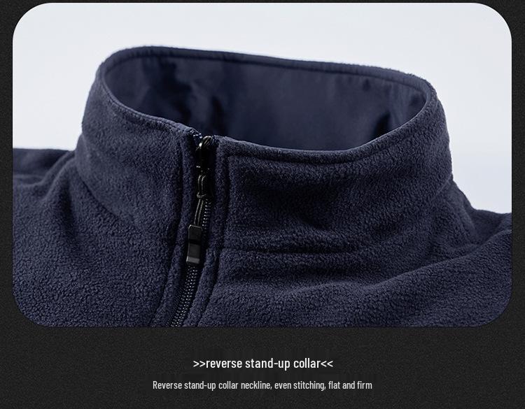 Men's Double-Sided Plush Winter Vest - 2024 Collection, Sleeveless Outerwear, Casual & Warm (Model 8822A)
