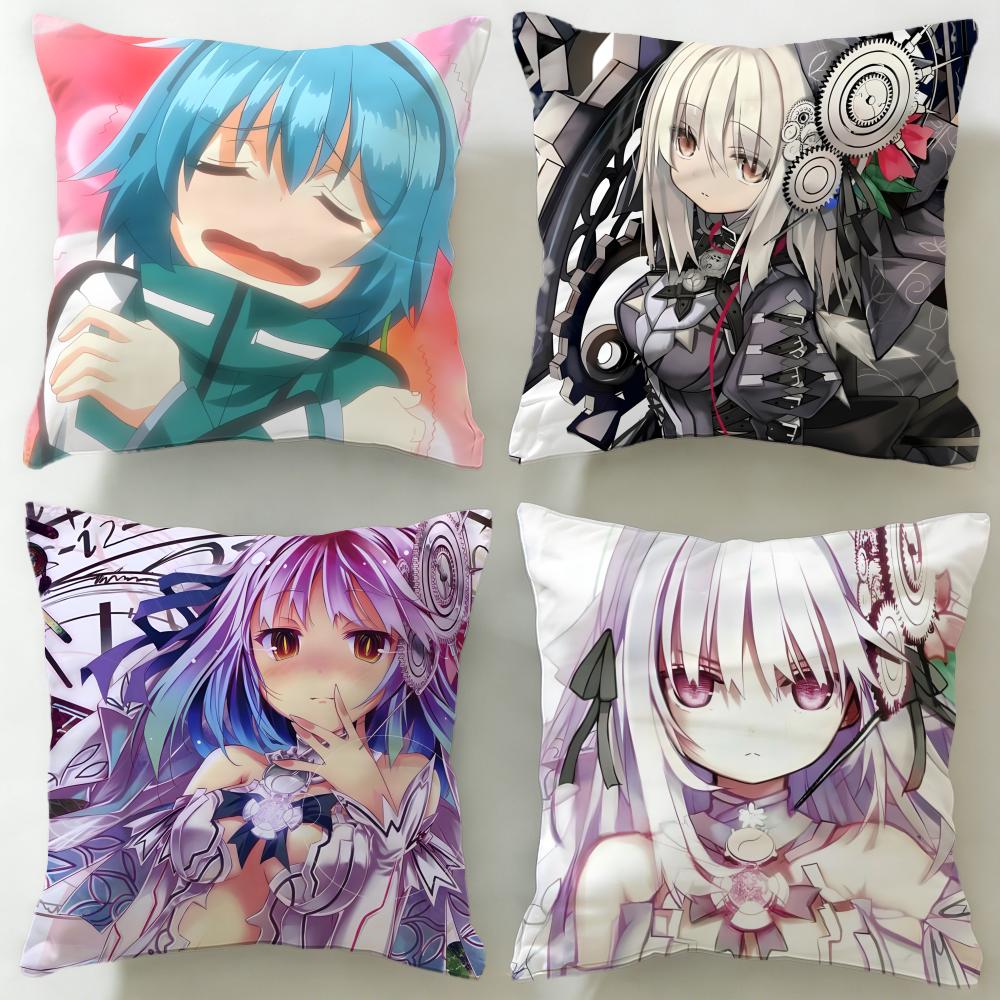 Scifi Anime Clockwork Planet Cushion Cover Soft EasyWash Pillow Case Versatile for Couch Bed Travel and Office