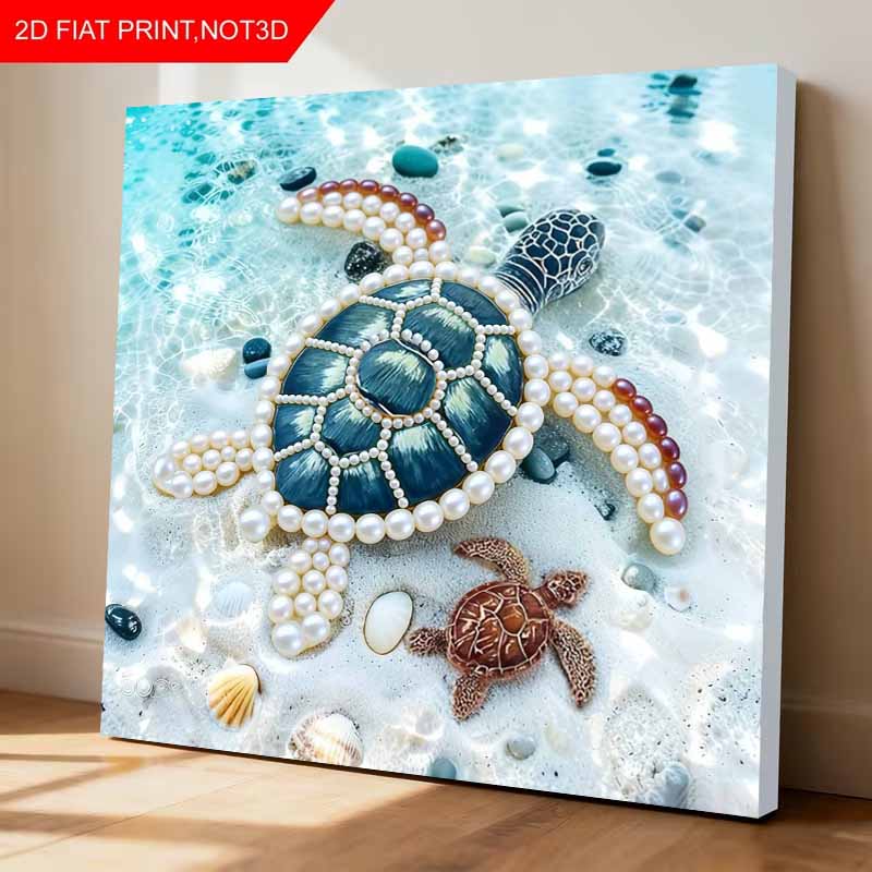 Turtle Full 5D DIY Pearl Gem Art Diamond Painting Kits for Adults/Beginners Gift Idea Home Decor 11.81x11.81in