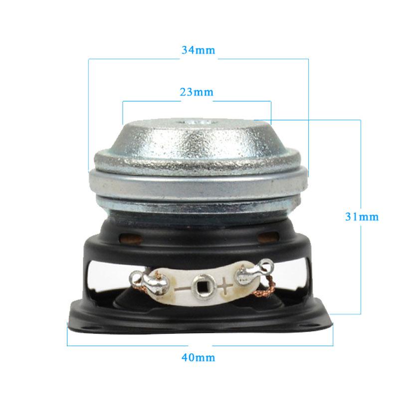 40MM 1,5-Zoll Full-Range-Lautsprecher mit starkem Bass / Neodym-Magnetischer 4 Ohm 10W Langhub-Audiophiler Lautsprecher