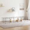 28 Piece Pet Cage with Door Black 35 X 35 Cm Steel