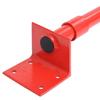 Support mural - VIDAXL - 78 cm - Acier - Rouge - Charge max 1000 kg