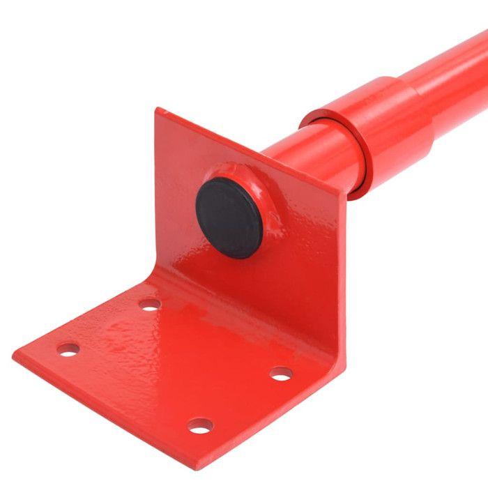 Support mural - VIDAXL - 78 cm - Acier - Rouge - Charge max 1000 kg