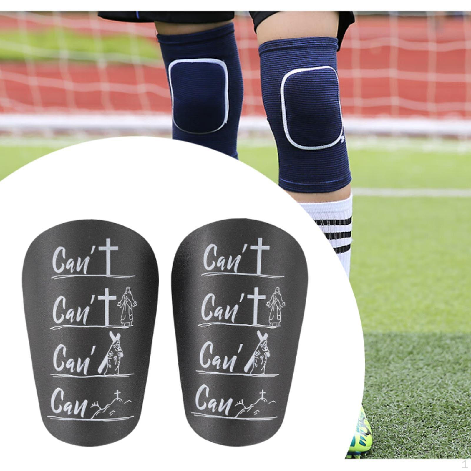 2 Pack Mini Shin Guards for Soccer, Miniature Guard Protector, Compact Guards, 8cmx5cm