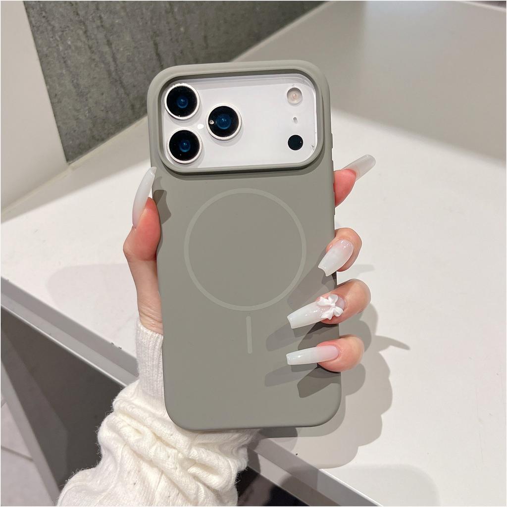 Liquid Silicone Magnetic Slim Phone Case For Magsafe Apple iPhone 13 14 15 16 17 Pro Max Plus Air Protective Soft Cover