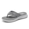 Fashion GKTINOO Summer Fashion Simple Flip Flops Women Wedge Clip Toe Shoes Leisure Slides Blue Lightweight Comfortable Waterproof