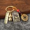 Zodiac Metal Fengshui Pendant Brass Gourd Brass Gourd Money Keychain  Gift