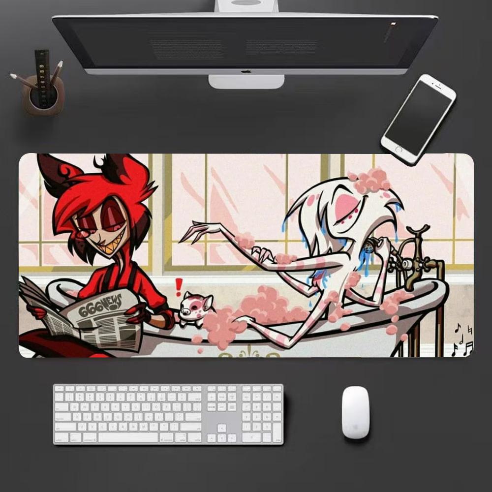 Hell Hotel Animation Mouse Pad Desk Mouse Pad Cute HD Desk Pad Extended Gaming Keyboard Mats Large XXL Gamer Mousepad x 800x300x2mm