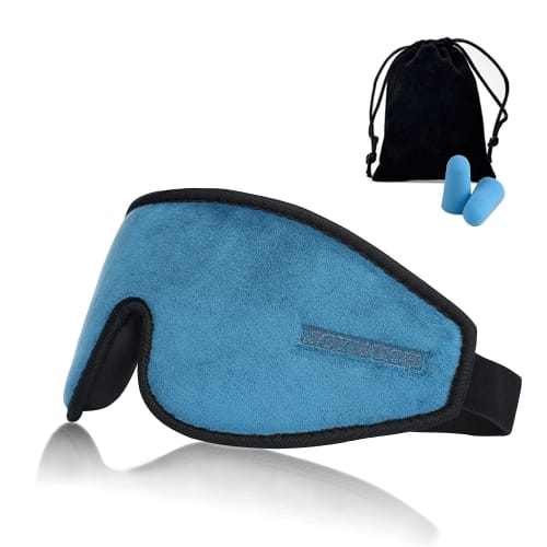

JOYMUCH 3D Eye Mask for Sleeping, No Pressure, Restful Sleep, Light Blocking, Improved Sleep, Breathable, Memory Foam, Unisex, Adjustable Size, Lightw