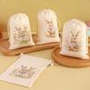 6Pcs Easter Linen Gift Bag Bunny Candy Cookie Packing Bag Spring Easter Party Favor Supplies Kids Candy Gifts Easter Decor 2026