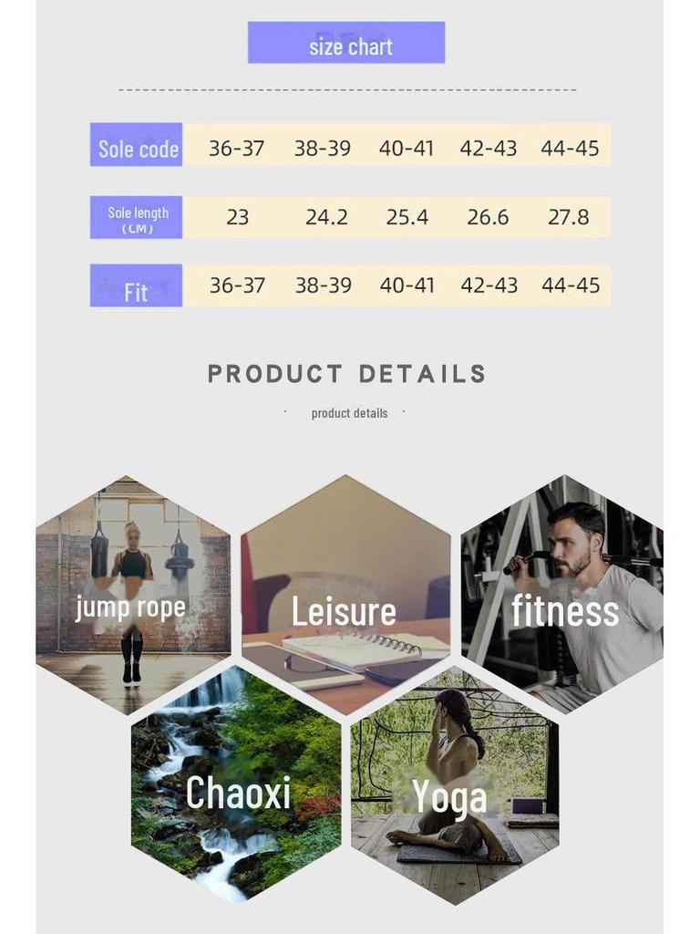 Damen Indoor Yoga Schuhe - Weiche Sohle, Rutschfest, Ideal für Home Aerobic, Tanz und Fitness