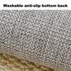 Yangyizhi Bay Window Mat, Solid Color Bedroom Rug, Washable Anti-Slip Sill Mat for Living Room Floor