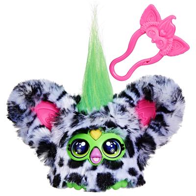 Hasbro Furby Furblets MooBoo Mini Friend, Motorized Plush Toy for Boys and Girls, Ages 6+, Cow, Black and White, Furby Speaks, Musical, G1779,
