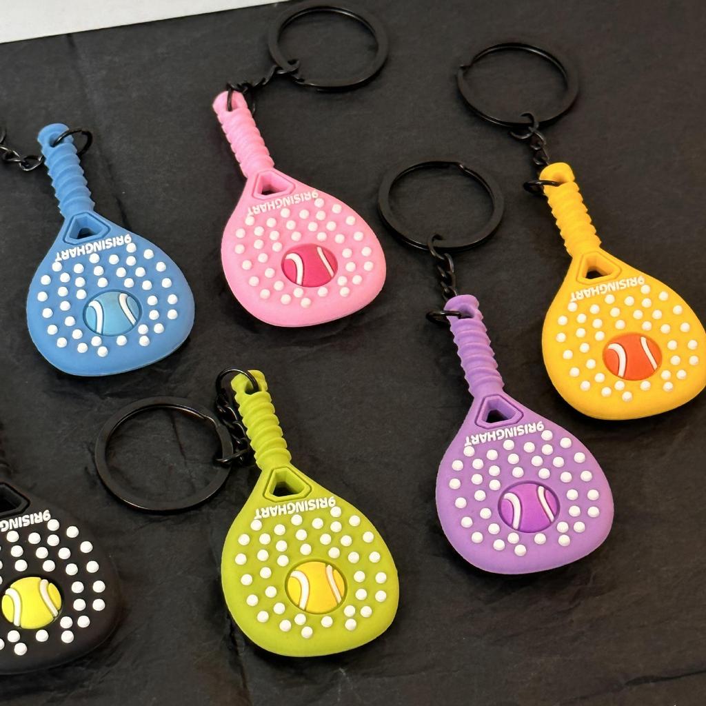 Mini Tennis Racket Keychain - Sports Accessories & Backpack Pendant Gift