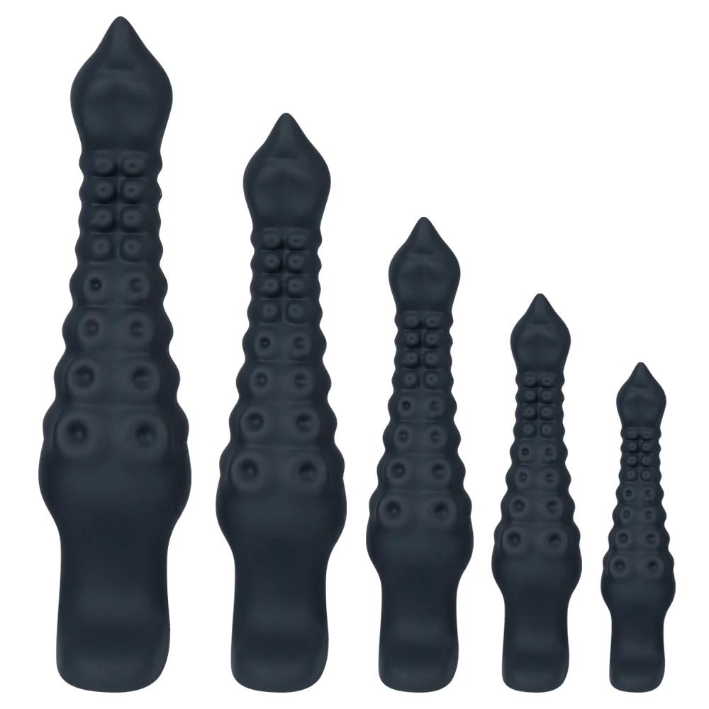 Octopus Black Huge Anal Plug Tentacles Dildo Big Buttplug Sex Toy Women Men Masturbators Silicone Anal Toy Big Dilator Butt Plug
