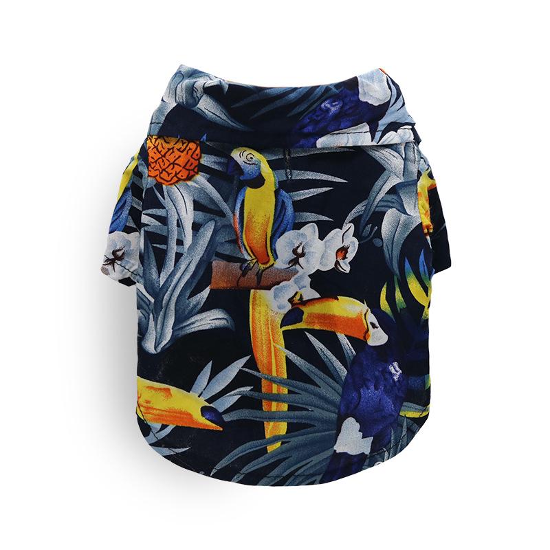 Hawaiian Style Summer Pet Shirt for Small To Medium Cats & Dogs: Pomeranian, Bichon, Teddy, Garfield, British Shorthair