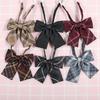 Jk Japanese Plaid Korean Version Of Collar Flower Graduate Female Collar Flower College Wind Streamer Jk Bow Shirt Accessories Sailor Suit