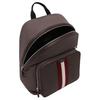 Bally Code Two-Way Zipper Adjustable Shoulder Strap Fabric And Leather Medium Backpack Men Backpack Gray 6311827