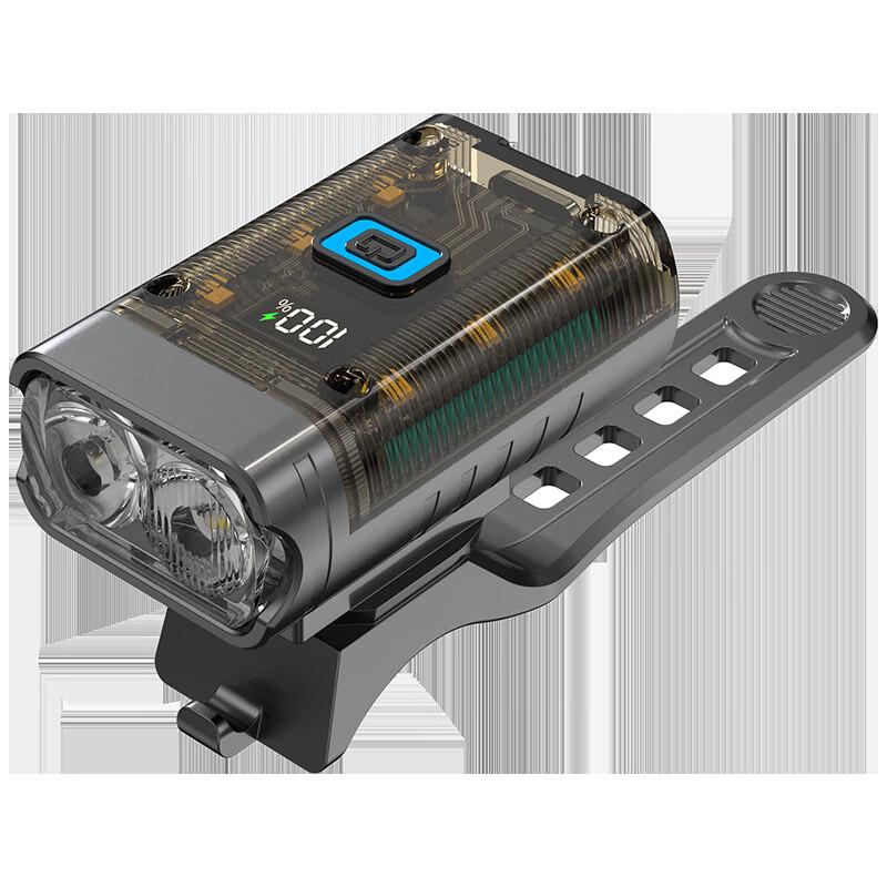 Lishi Dual-Head USB Rechargeable Bicycle Front Light 100x32x28mm
