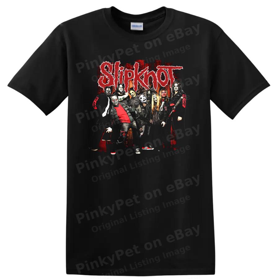 Slipknot Rock Metal Music T Shirt Band Photo Collage Graphic Tee