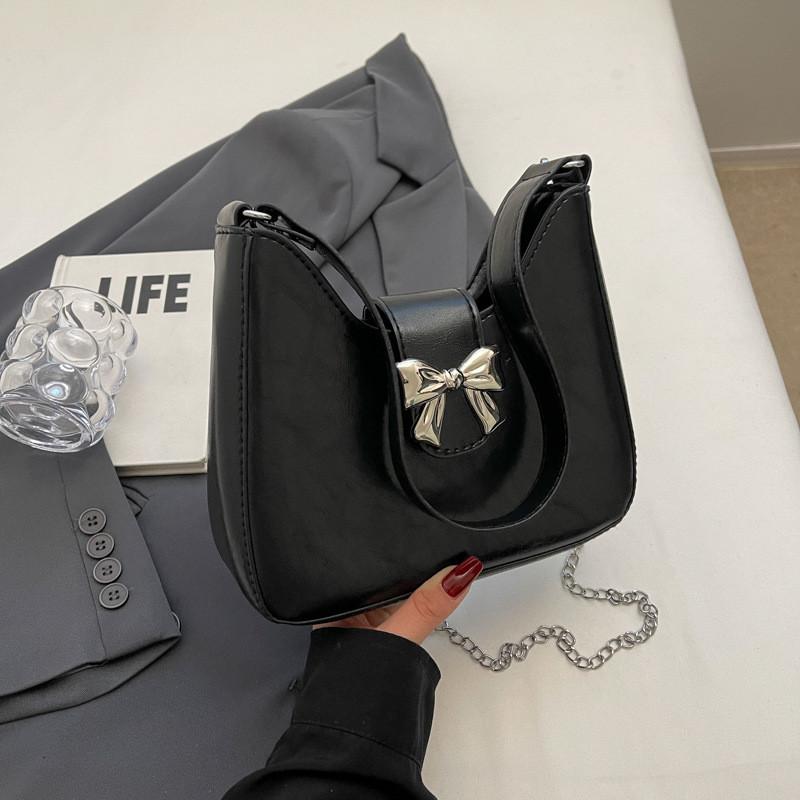 Trendy Fashionable Cute Bow Underarm Bag For Women Spring New Colorful Handbag