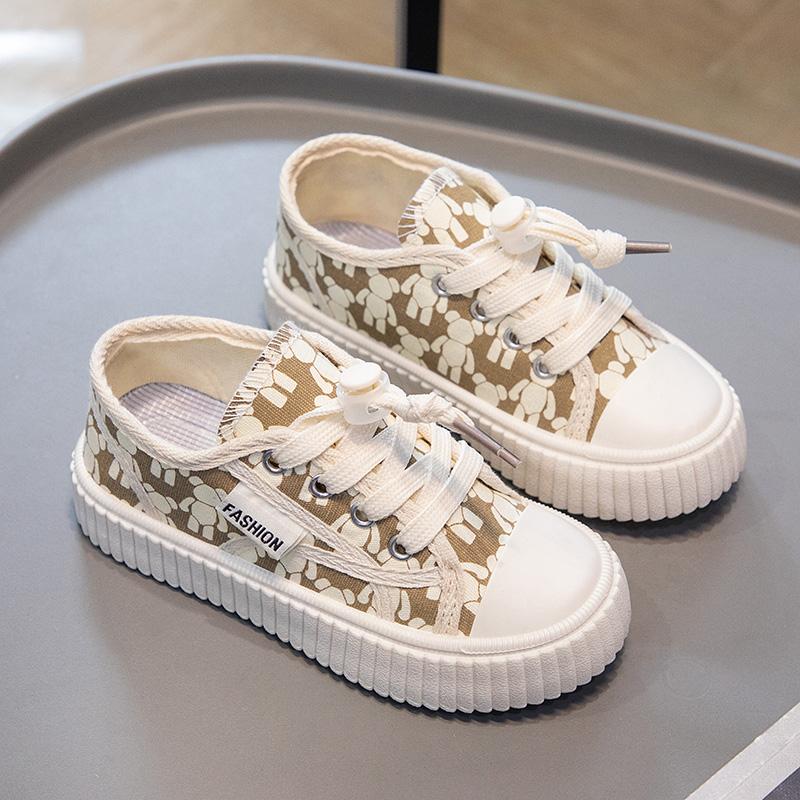 

Дитяче модне низьке дихаюче парусинове взуття для скейтбордингу Дитяче спортивне взуття для бігу Хлопчики та дівчатка Зручні кросівки 37 хакі