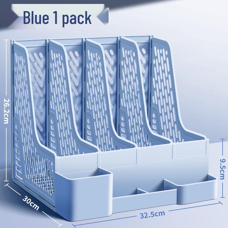 

Four-Tier File Tray & Desktop Organizer for Office and Student Use