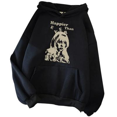 Ever Happy Φούτερ με Κουκούλα Casual και Εξατομικευμένο Top με Κουκούλα Hoodie Ουδέτερο Streetwear Δώρο για Φαν Μουσικού Άλμπουμ