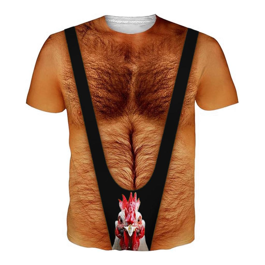 Men's Loose Fit Short Sleeve T-Shirt with Printed Graphic Design Casual Comfortable Lightweight Top for Everyday Wear
