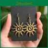 Bohemian Sun Stainless Steel Geometric Earrings For Women