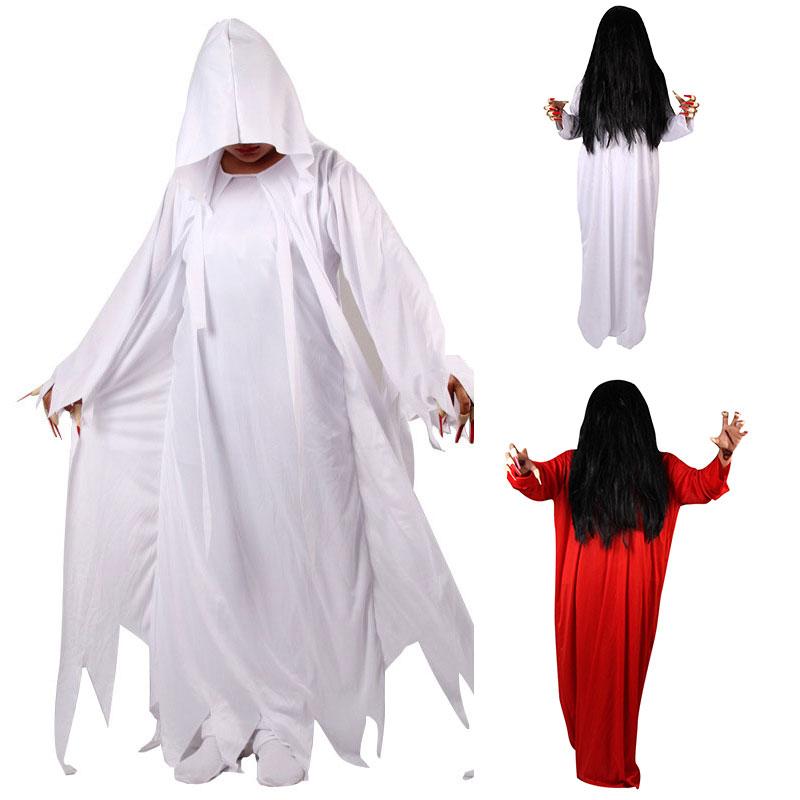 Sadako Costume Female Ghost Costume Ghost Cosplay Costume  Halloween Prank Props Horror Decorations Haunted House Decor