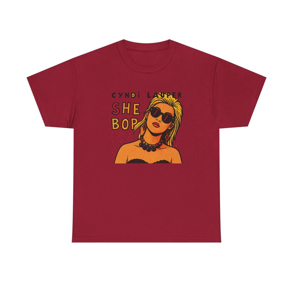 Cyndi Lauper Unisex Heavy Cotton Tee, 80s T-shirt, Music