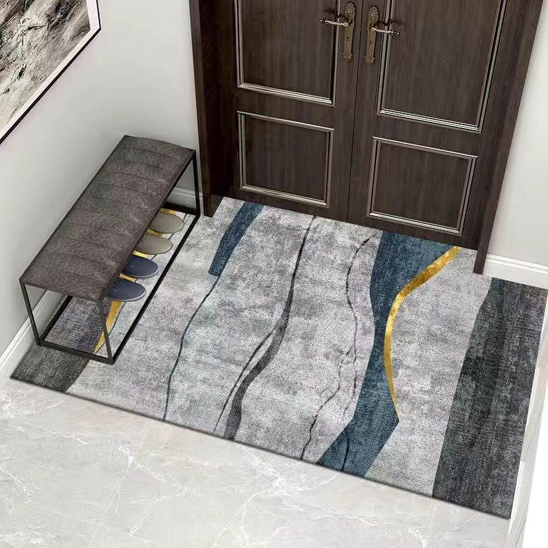 Paillasson Moderne Antidérapant Tapis Ménager Entrée Couloir Tapis de Sol Absorbant l'Eau Salle de Bain Tolérance à la Saleté Décoration Tapis