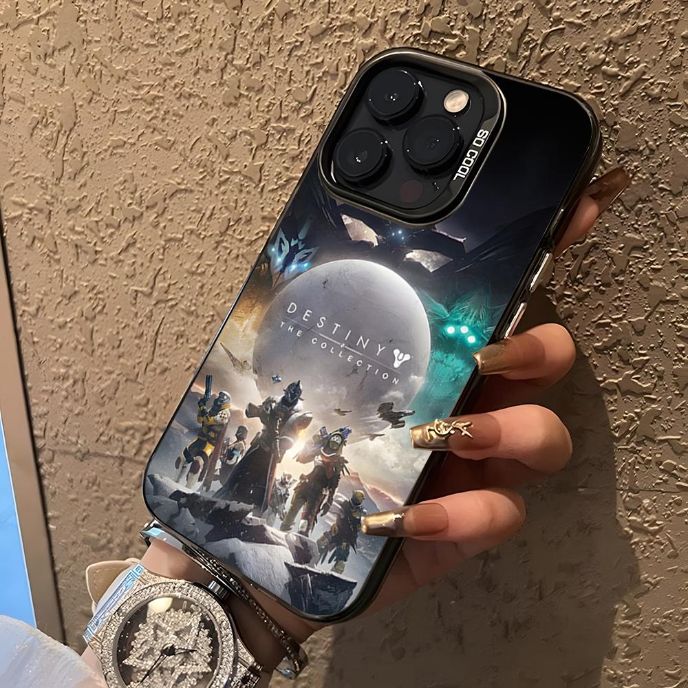 Destiny 2 Game Phone Case For 17 Air IPhone 16 Pro Max 15 14 Plus 12 13 X XS Max 11 Colorful Silver Cover