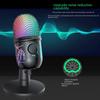 V5 RGB USB Condenser Microphone - Noise Reduction for PC, Mobile, Live Karaoke, and Gaming.
