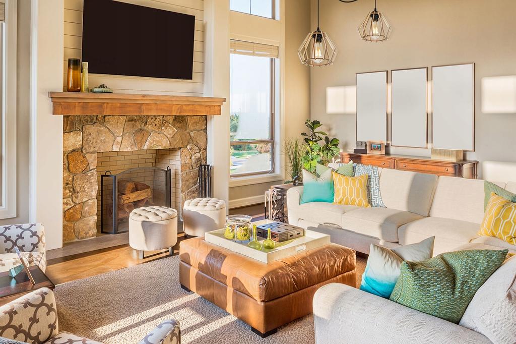 MODERN WOODEN LED CEILING HANGING LAMP