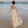 Women’s French Seaside Summer Camisole Dress – Elegant, Gentle Style Beachwear