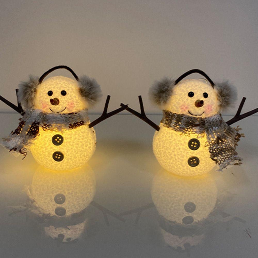 

Glowing Snowman Elk Glowing Toy Illuminated Illuminated Snowman Lamp Santa Claus