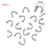 Stainless Steel Round / Flat 3 Word Buckle B-Shaped Buckle Bracelet Necklace Pendant Connector DIY Jewelry Making