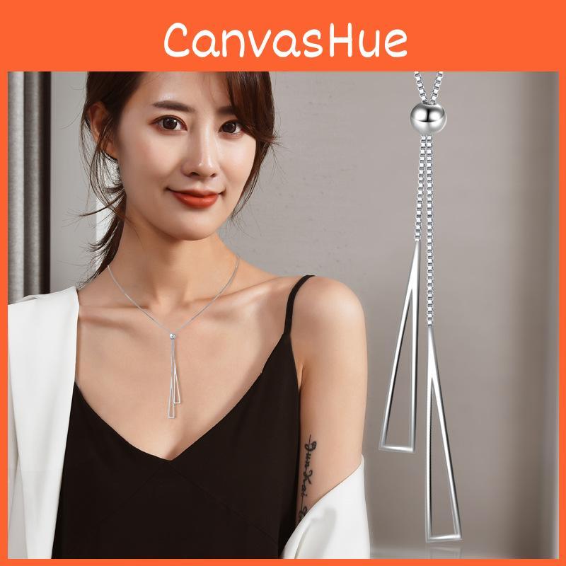 Titanium Fashionforward Steel Clavicle Necklace For Women In Gold Or Silver Stylish Geometric Design