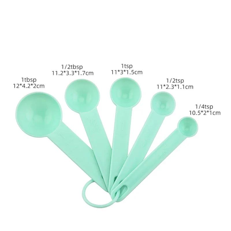 5/10 Stück Mehrzweck-Messlöffel DIY Kuchenbacken Messbecher Pulvermessung Kunststofflöffel Küchenbackzubehör