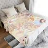 Anime O-Onimai Throw Soft Cozy Flannel Throw Blanket for Sofa Bedroom and More