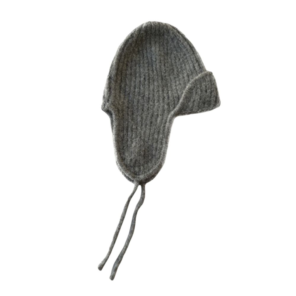 Earmuff Pilot Hat Soft Wool Blend Hat Windproof Winter Knitted Cap  Unisex