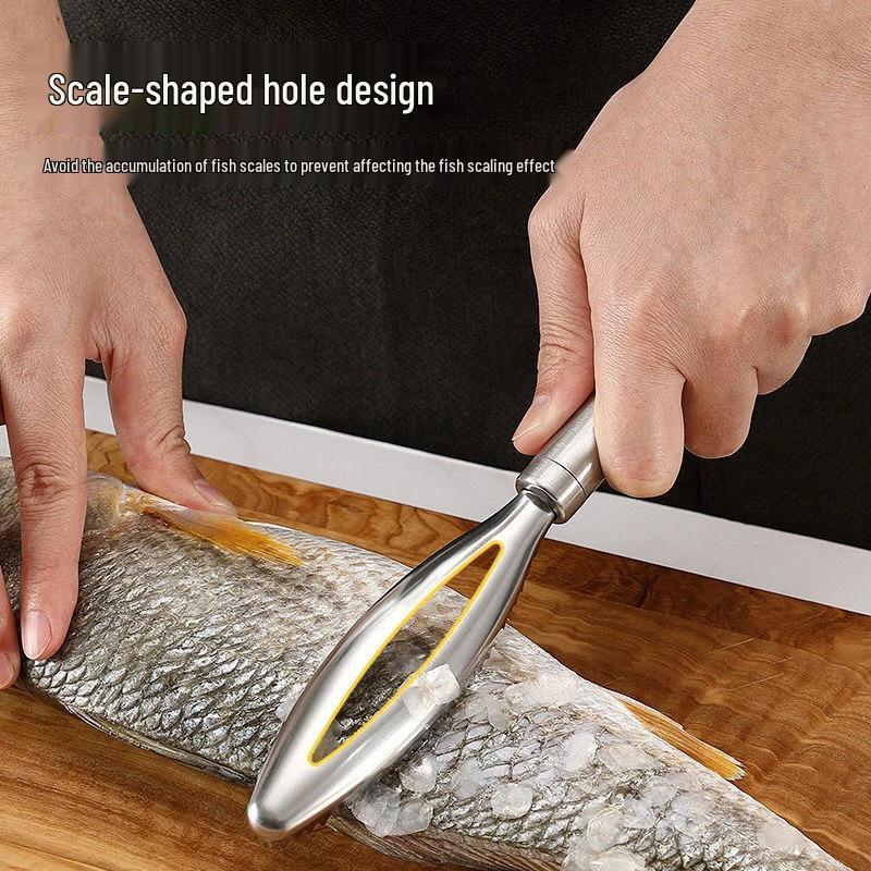 Multi-functional Stainless Steel Fish Scale Remover and Scraper Tool