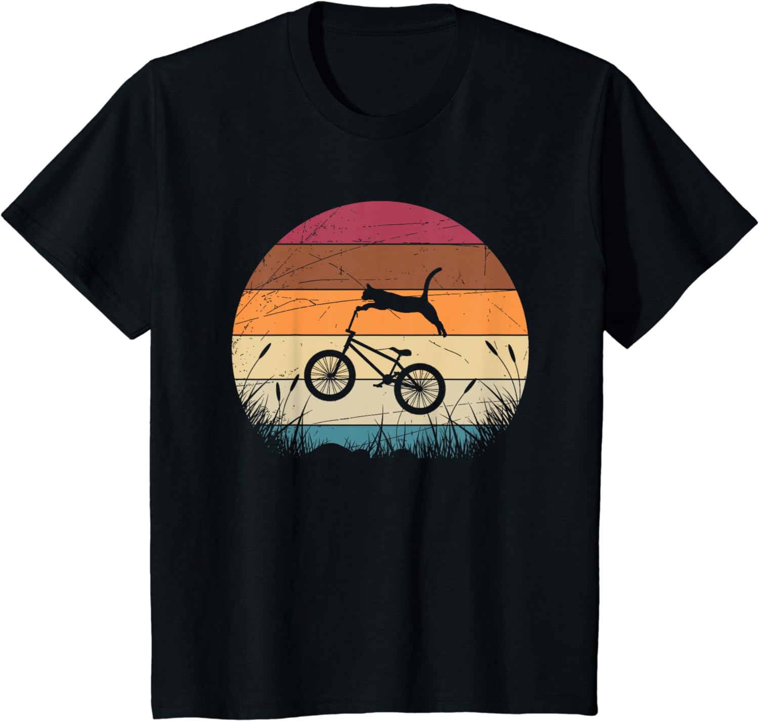 

Funny Gift Retro Bicycle T-Shirt Biker Cat Animal BMX Cyclist Vintage T-Shirt Printed Short Sleeve Shirts Men Clothing Harajuku 4XL