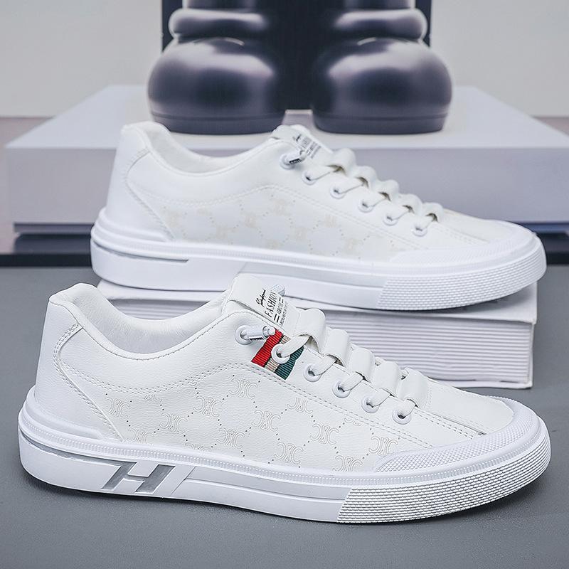 Men's Shoes New Breathable Little White Shoes Men's Trendy Versatile Flat-soled Sports Shoes Spring and Autumn Casual Board Shoes Men