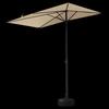 Adjustable Outdoor Half Patio Sunshade Umbrella