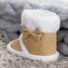 2025 Herbst/Winter Kleinkind Baumwollstiefel: Mit Schleife, Mehrfarbig, Rutschfeste Weichsohle