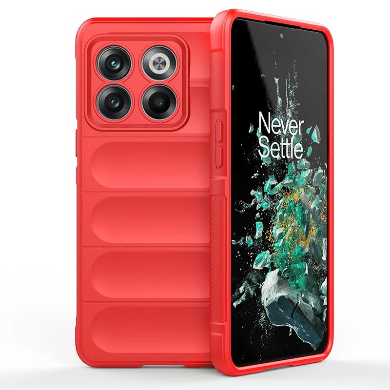 For OnePlus 10T 11 12 5G Back Cover Phone Case Soft Liquid Silicone Anti-fall Shockproof Protect Funda Coque